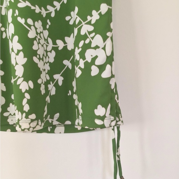 Michael Kors green floral sleeveless tank top size s - Picture 5 of 10